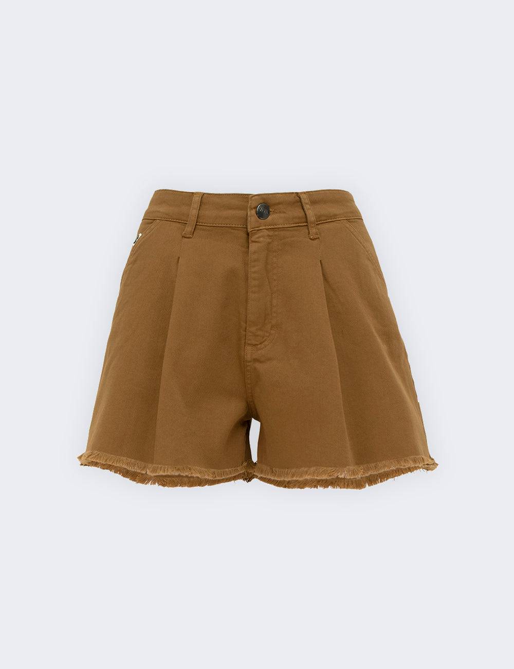 Jijil Shorts in cotone con bordo sfrangiato In vendita