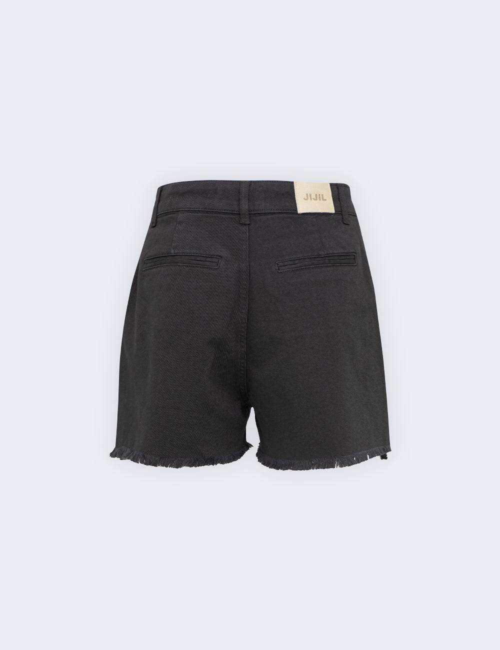 Jijil Shorts in cotone con bordo sfrangiato In vendita