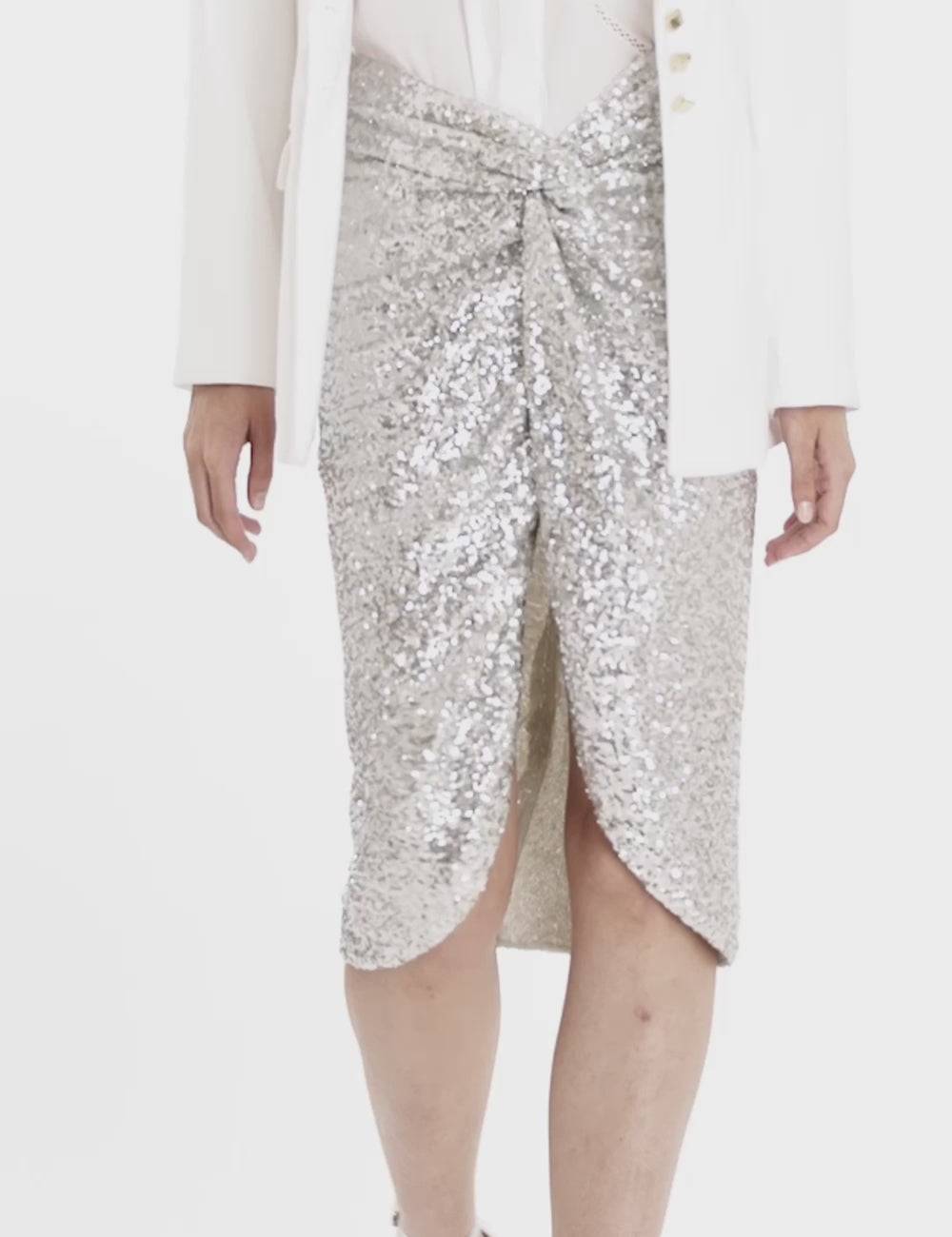 Jijil Gonna longuette con paillettes Pezzi Unici