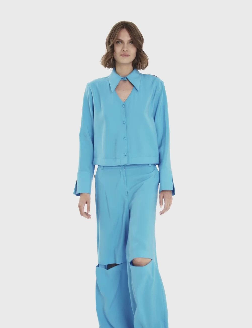Jijil Blusa con scollo fronte retro Prezzo Ridotto