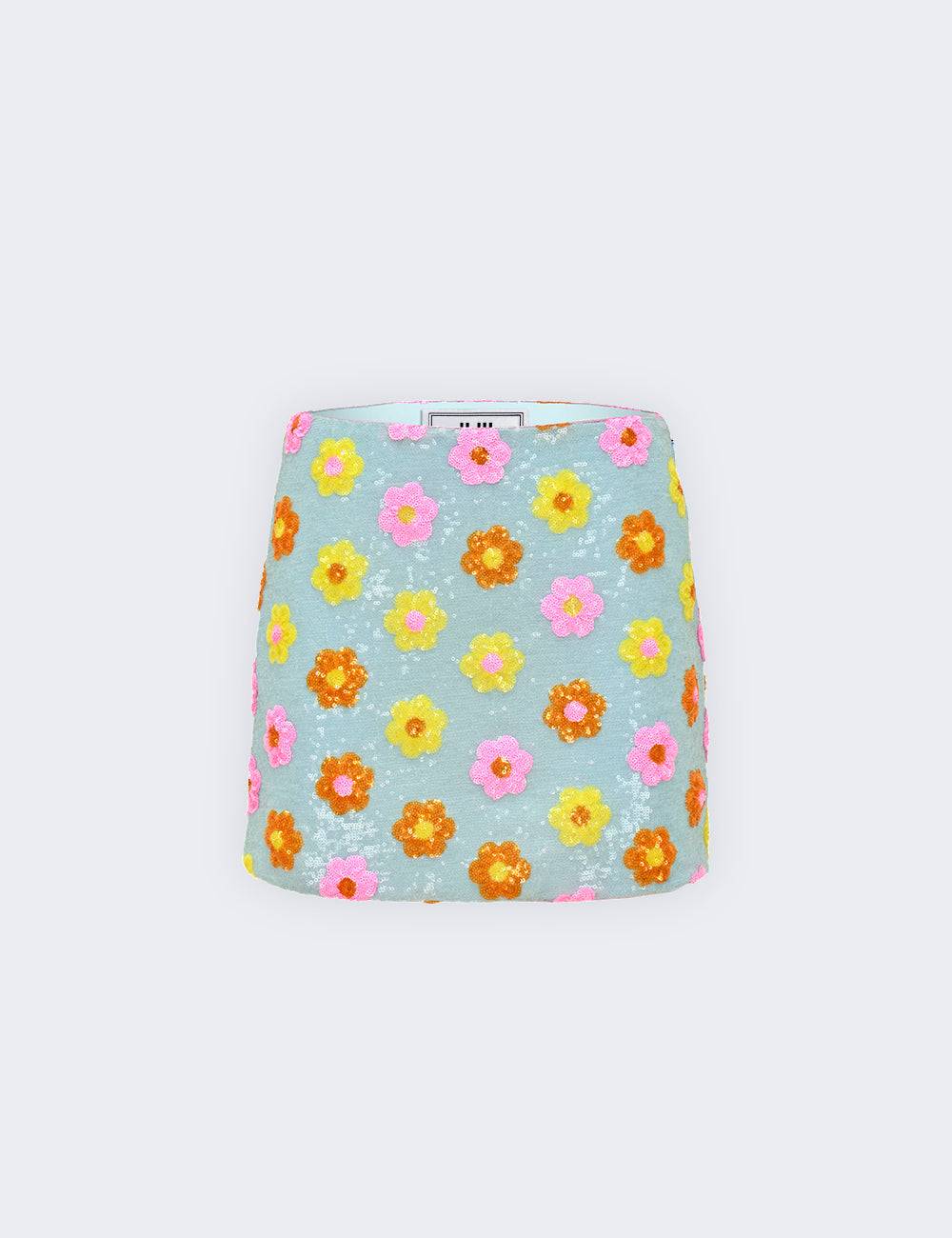Jijil Gonna con paillettes e fiori Offerte
