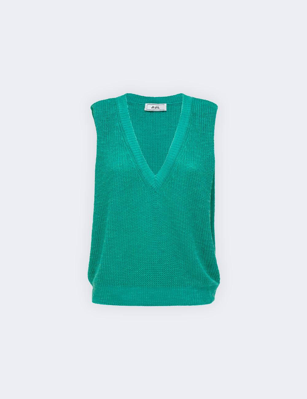 Jijil Maglia smanicata con scollo a V Hotsell