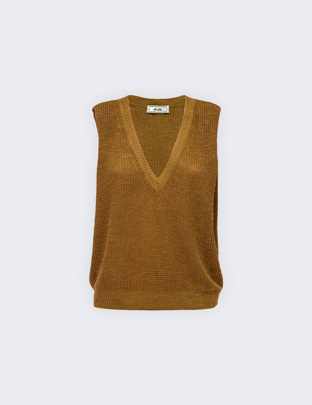Jijil Maglia smanicata con scollo a V Hotsell
