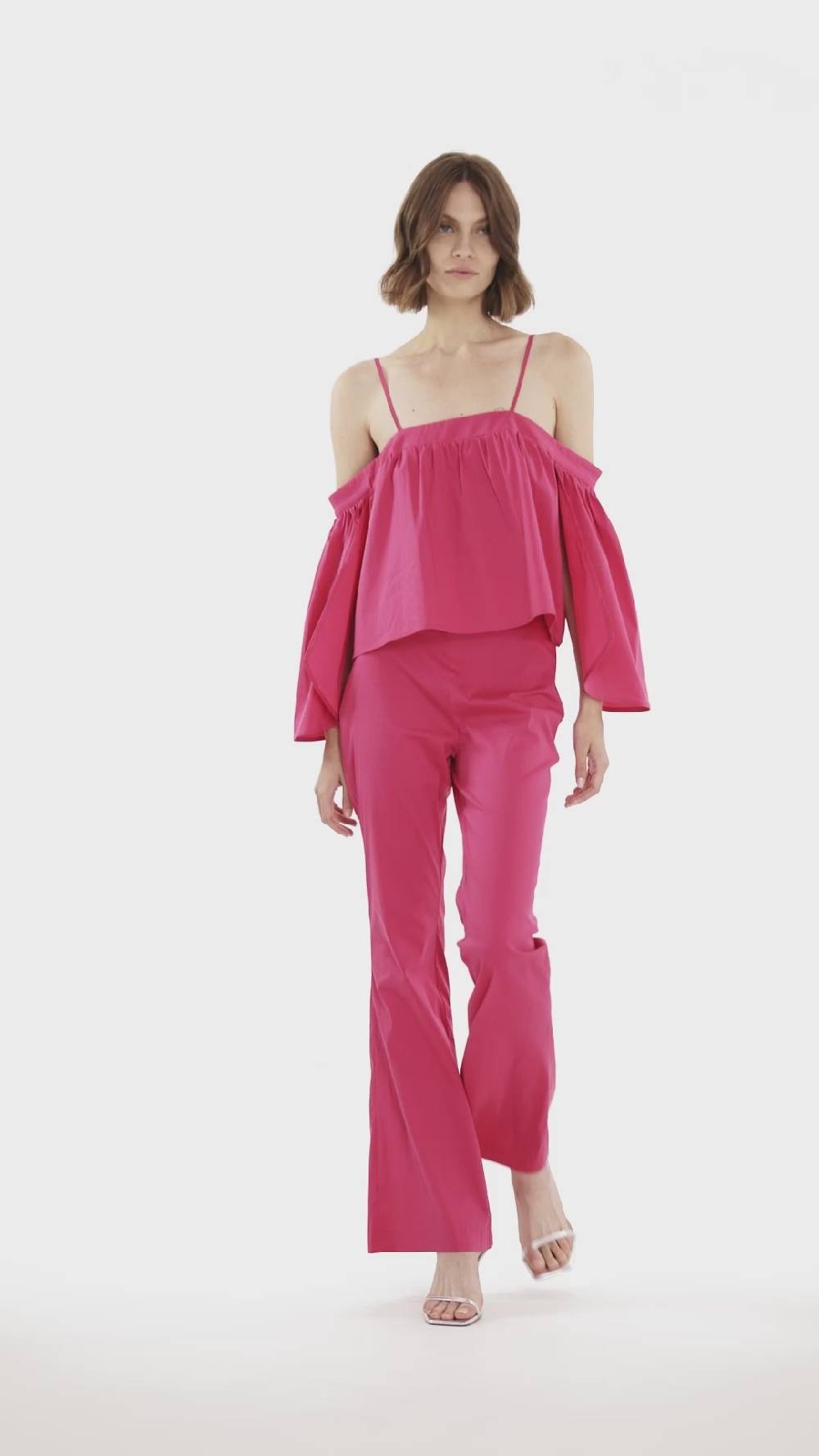 Jijil Blusa con scollo a barca e bretelle sottili Vendite Flash