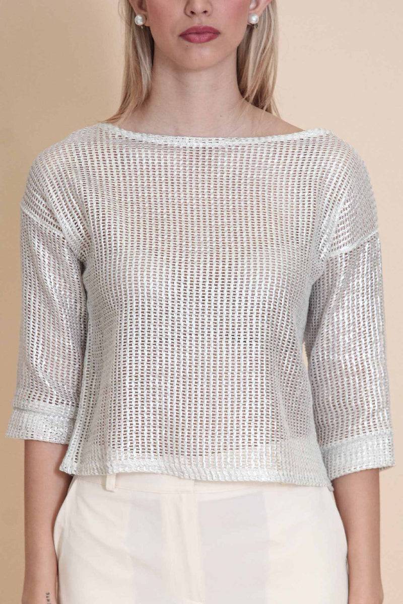 Le Streghe MAGLIE RETE SPALMATA Consegna Veloce