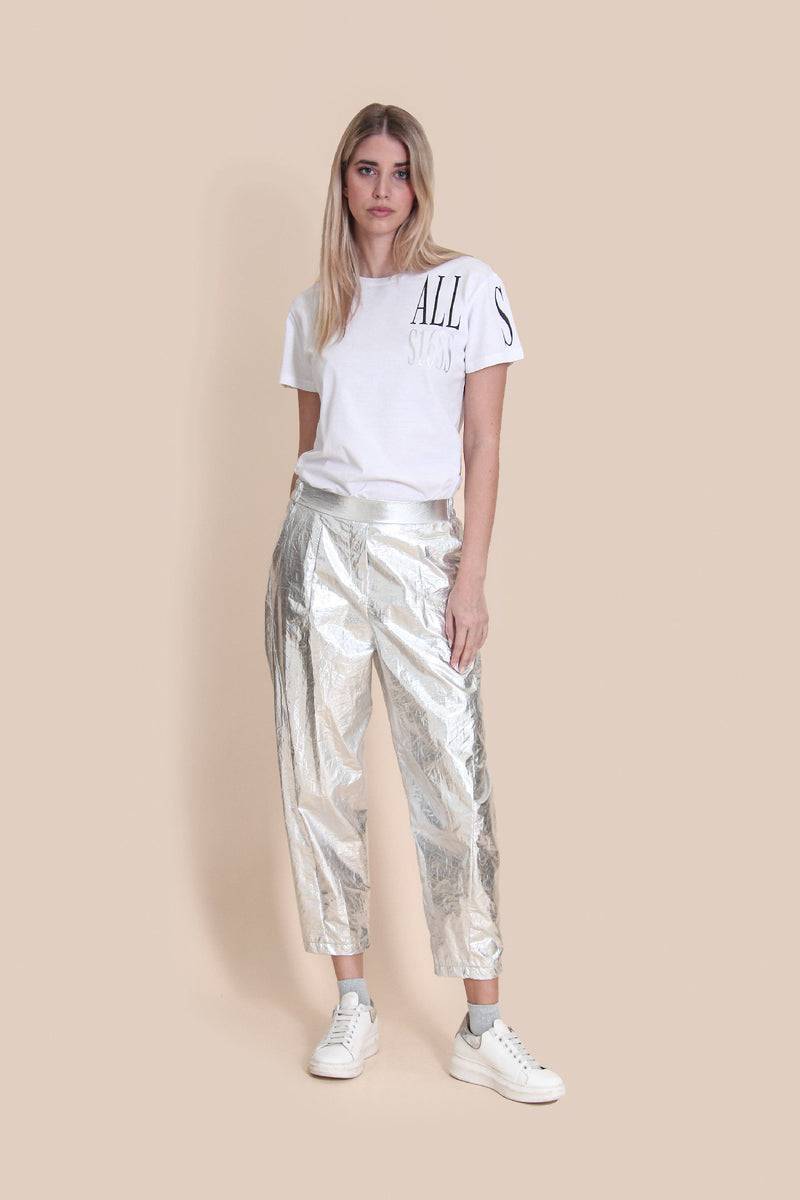 Le Streghe PANTALONE ARGENTO Promozione Limitata