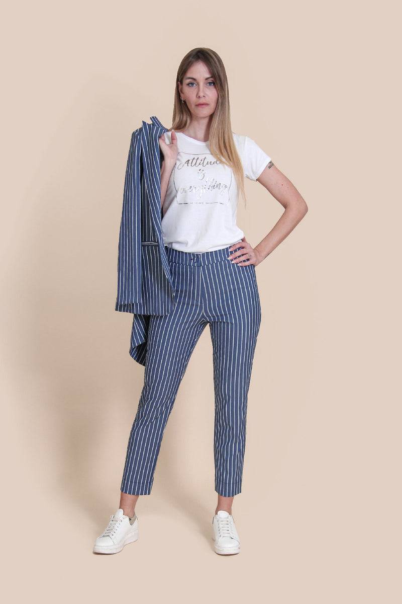 Le Streghe PANTALONE GESSATO Shopping Online