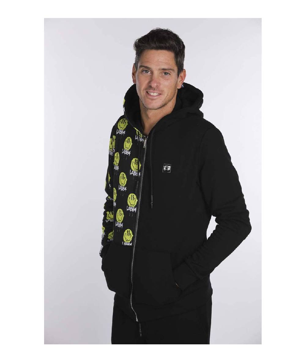 Lab84 FELPA C/CAPPUCCIO ZIP BICOLOR Hotsell