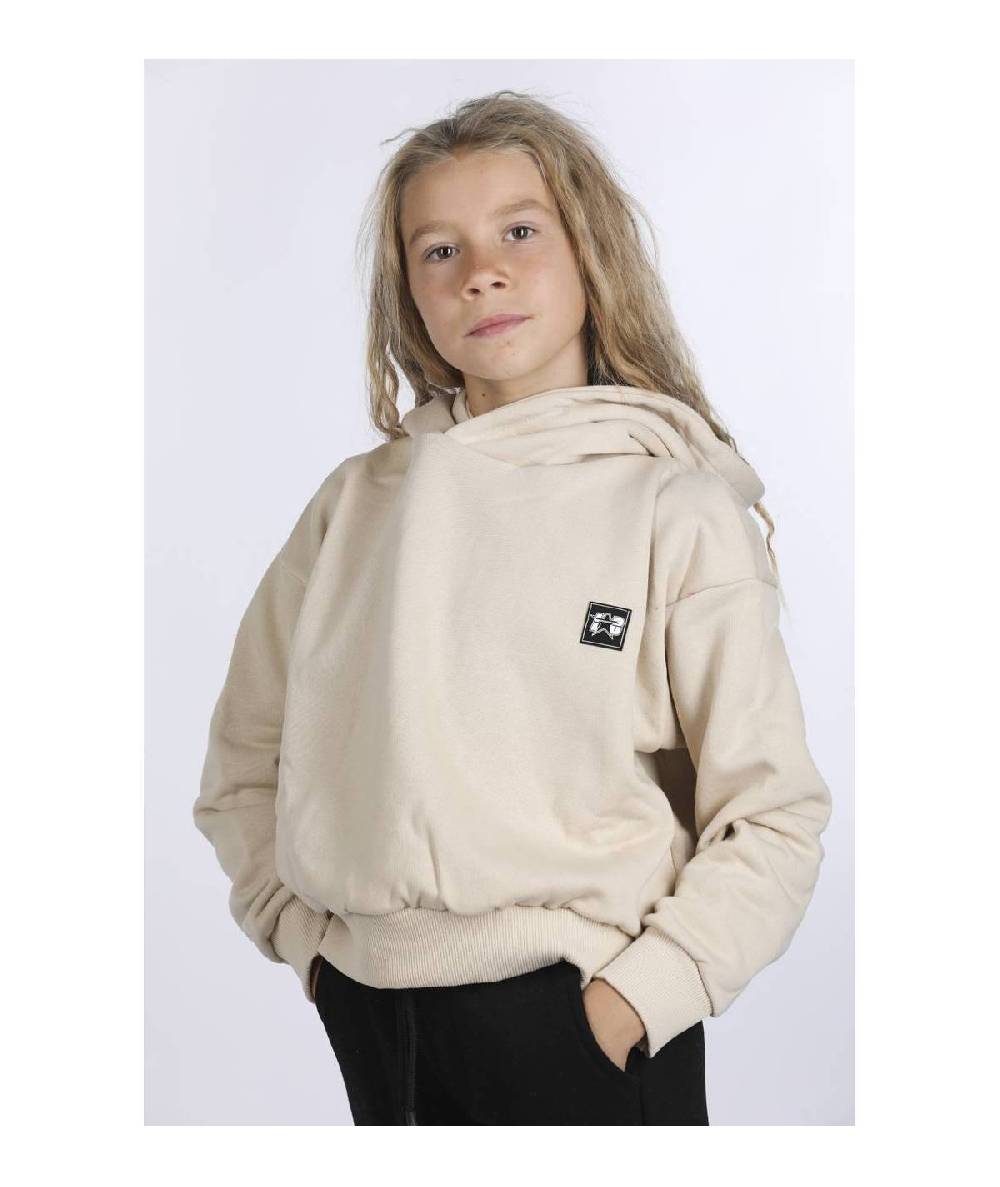 Lab84 FELPA CROP TOP CAPPUCCIO OVER 50% di sconto per tempo limitato