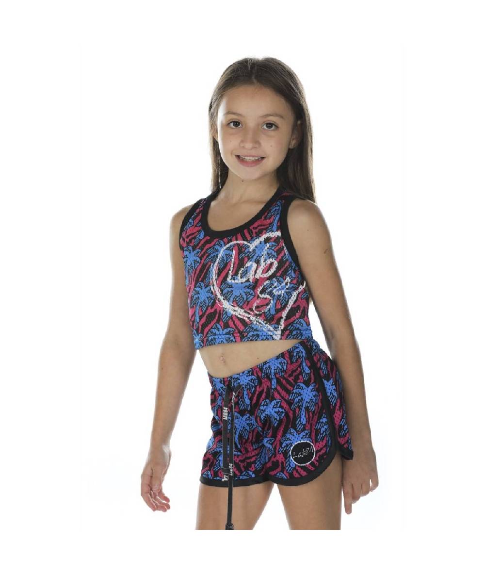 Lab84 CANOTTA CROP TOP MESH Saldi