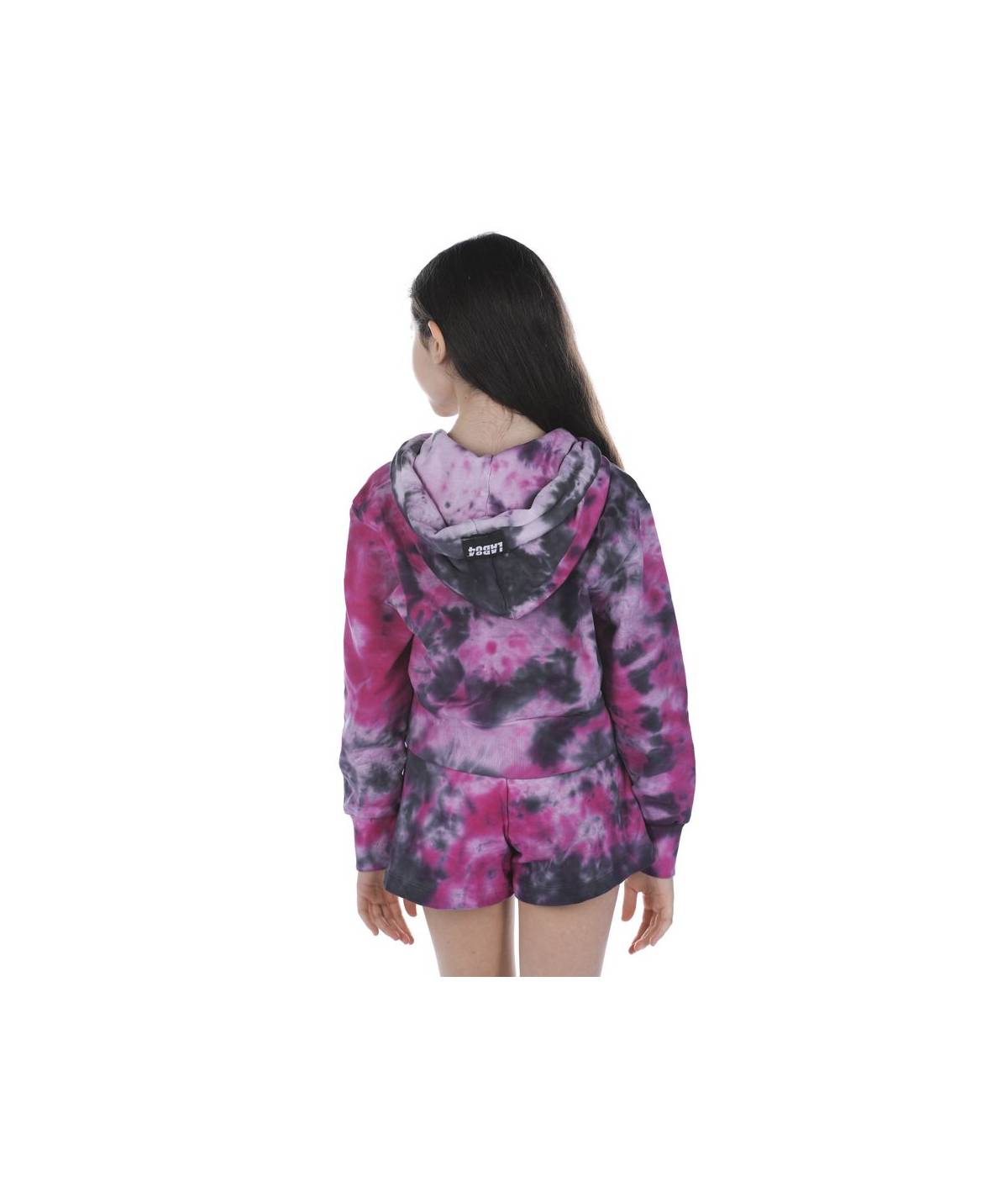 Lab84 FELPA ZIP CROP TOP Moda