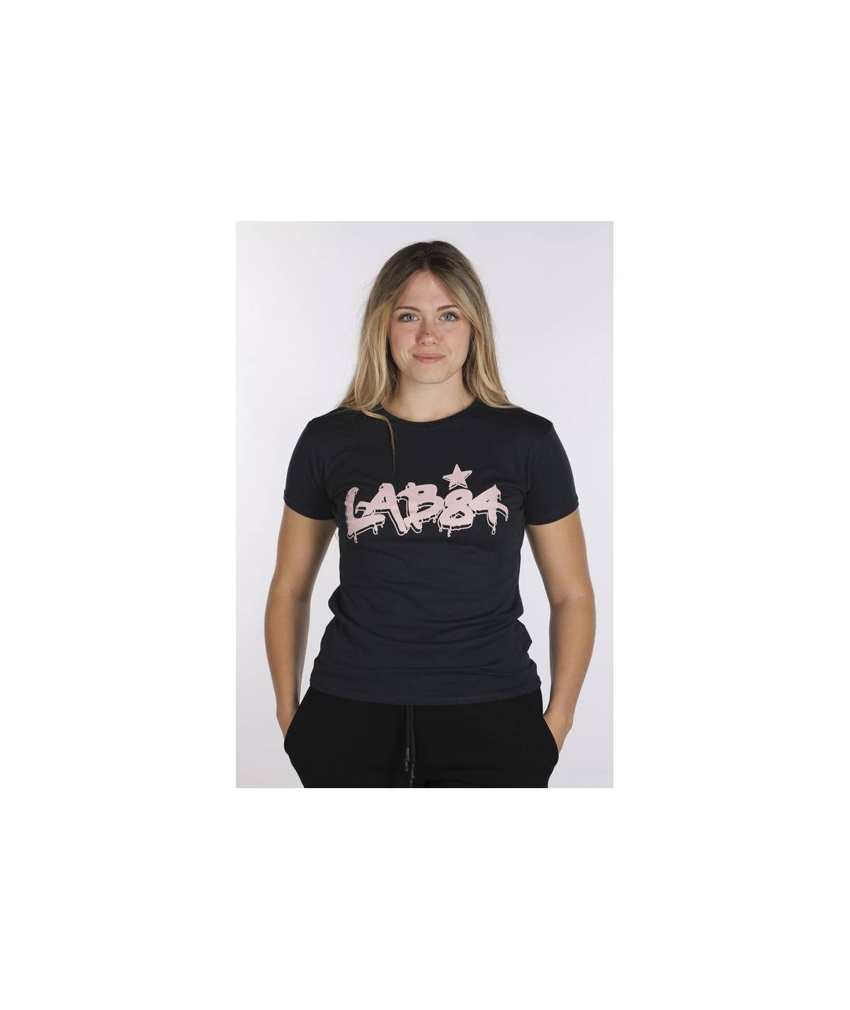 Lab84 T-SHIRT GIRO M/M Moda