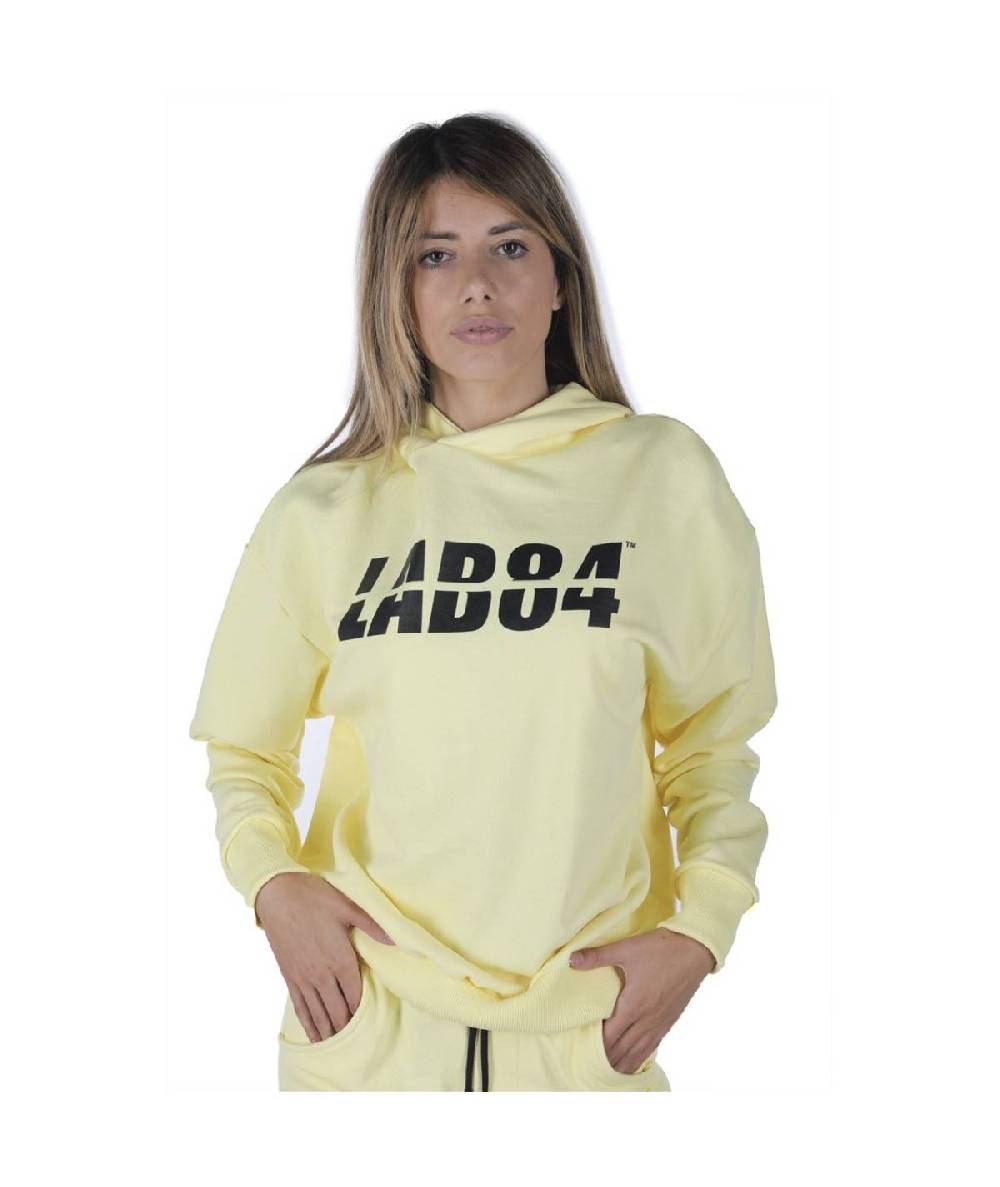 Lab84 FELPA CAPPUCCIO OVER Saldi