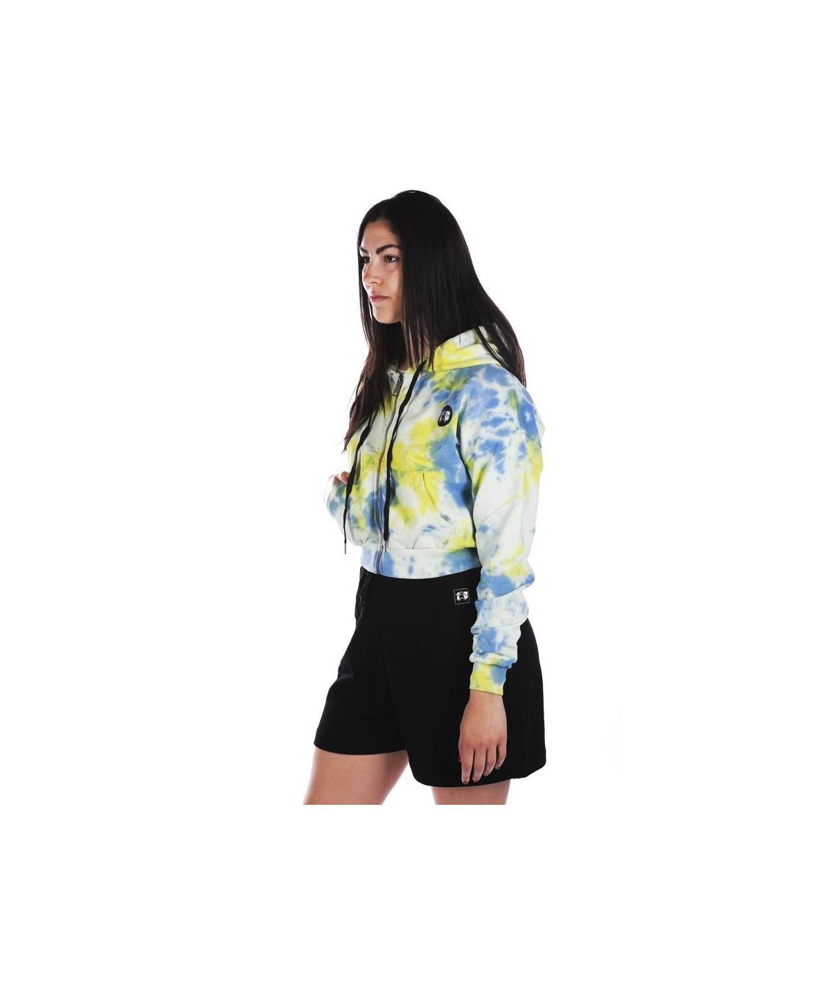 Lab84 FELPA ZIP CROP TOP Vendita Economica