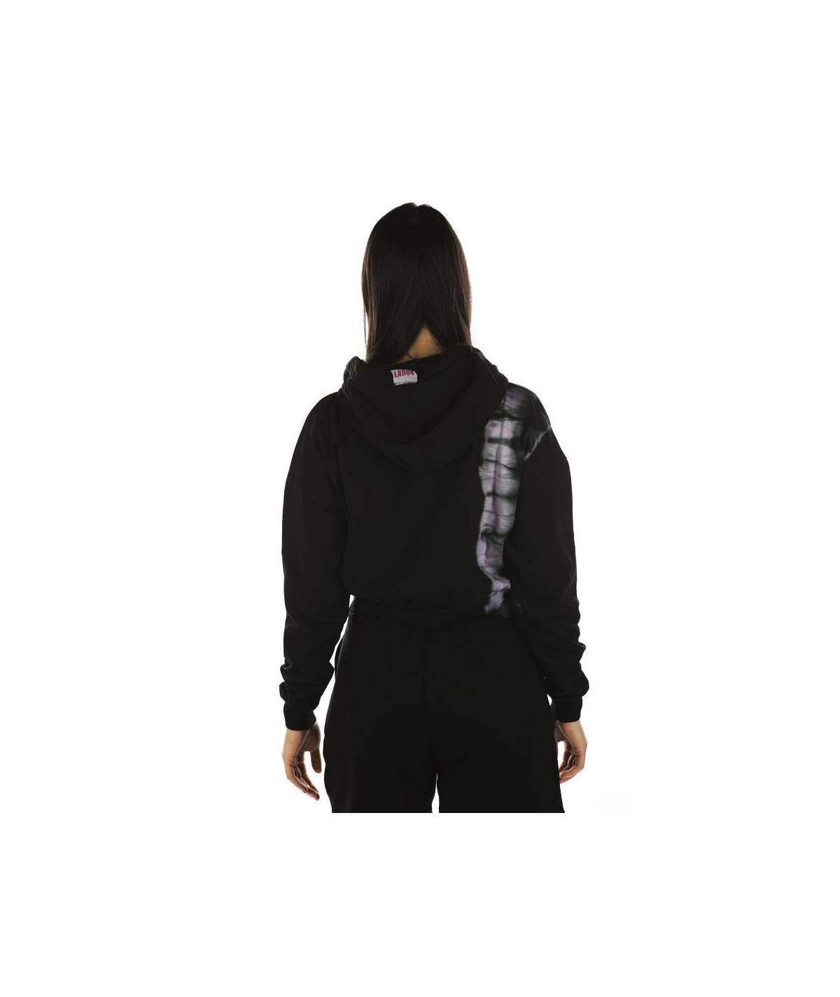 Lab84 FELPA ZIP CROP TOP Saldi Di Fabbrica