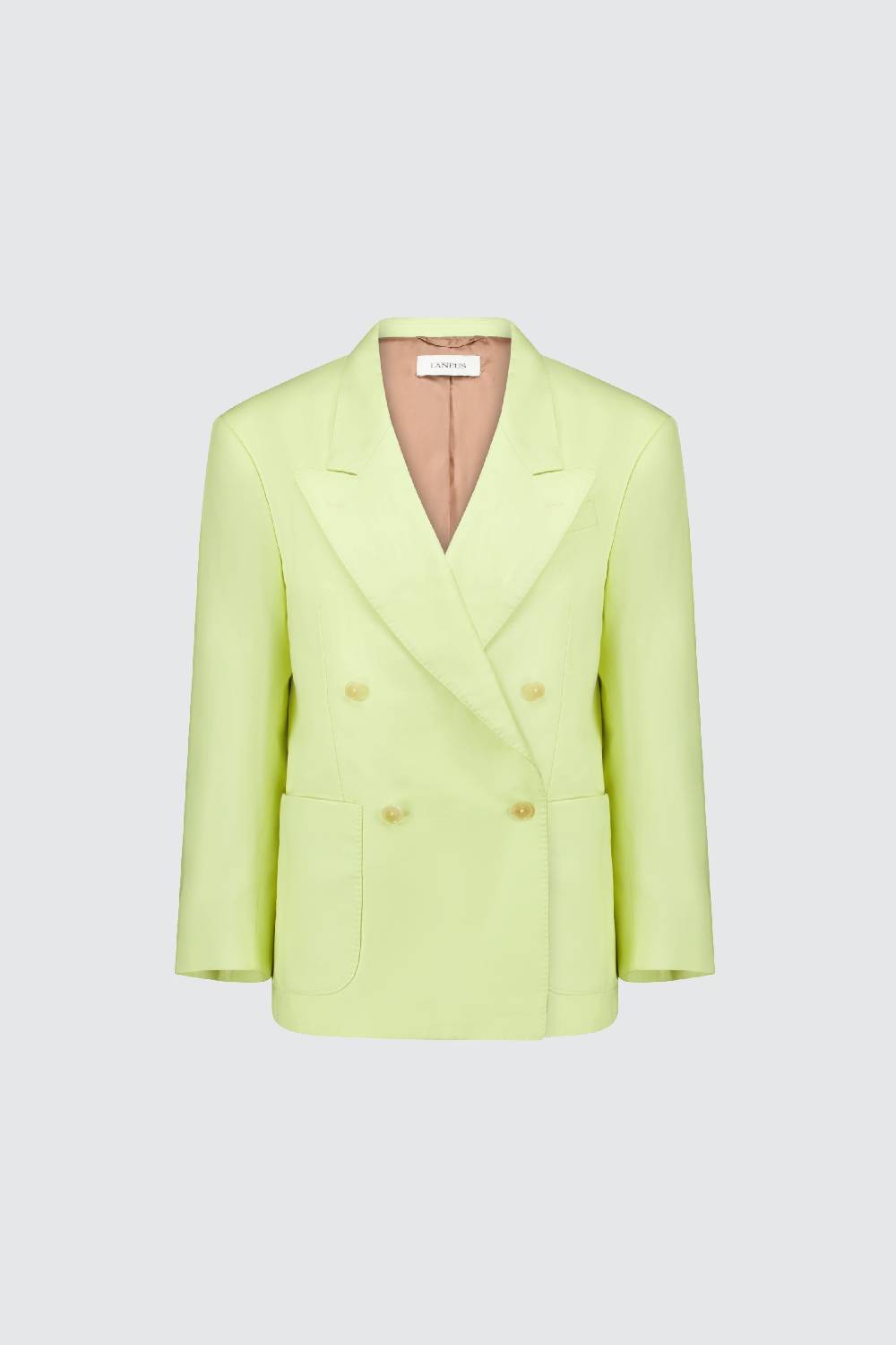 ﻿Laneus Laneus blazer yellow regular doppio petto In Vendita
