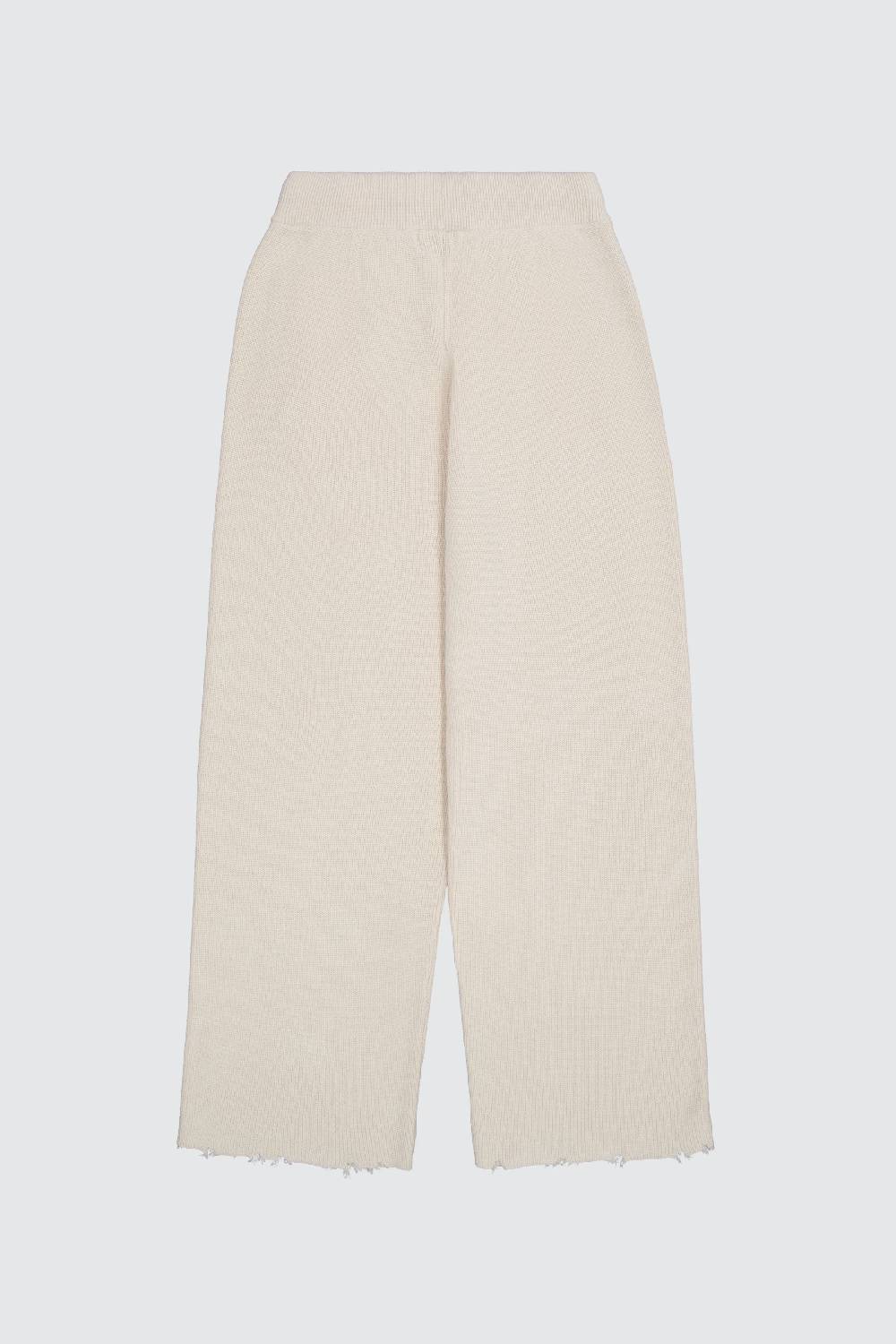 Laneus Laneus pantalone milk in maglia effetto destroyed Hotsell