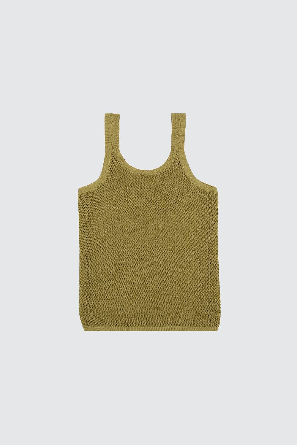 Laneus Laneus canotta military green in mesh slim fit Vendita Economica