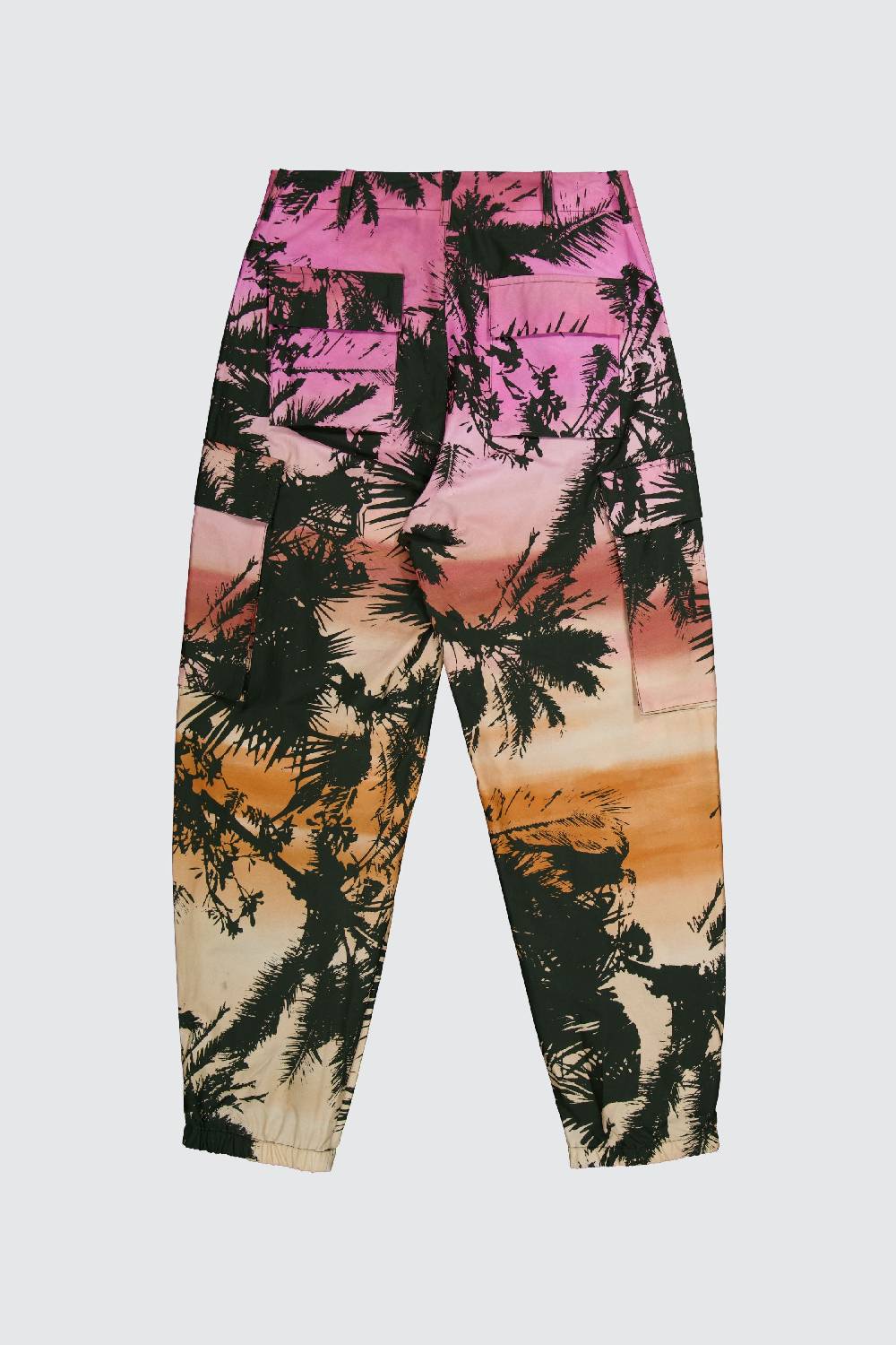 Laneus Laneus pantaloni multitasche palm print allover Italy
