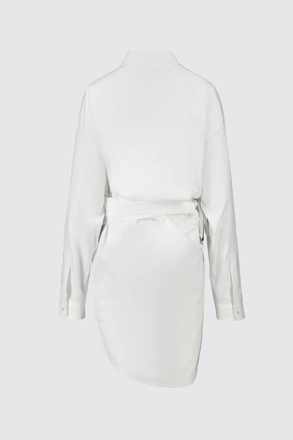 Laneus Laneus mini abito white shirt con taglio asimmetrico Spedizione Gratuita