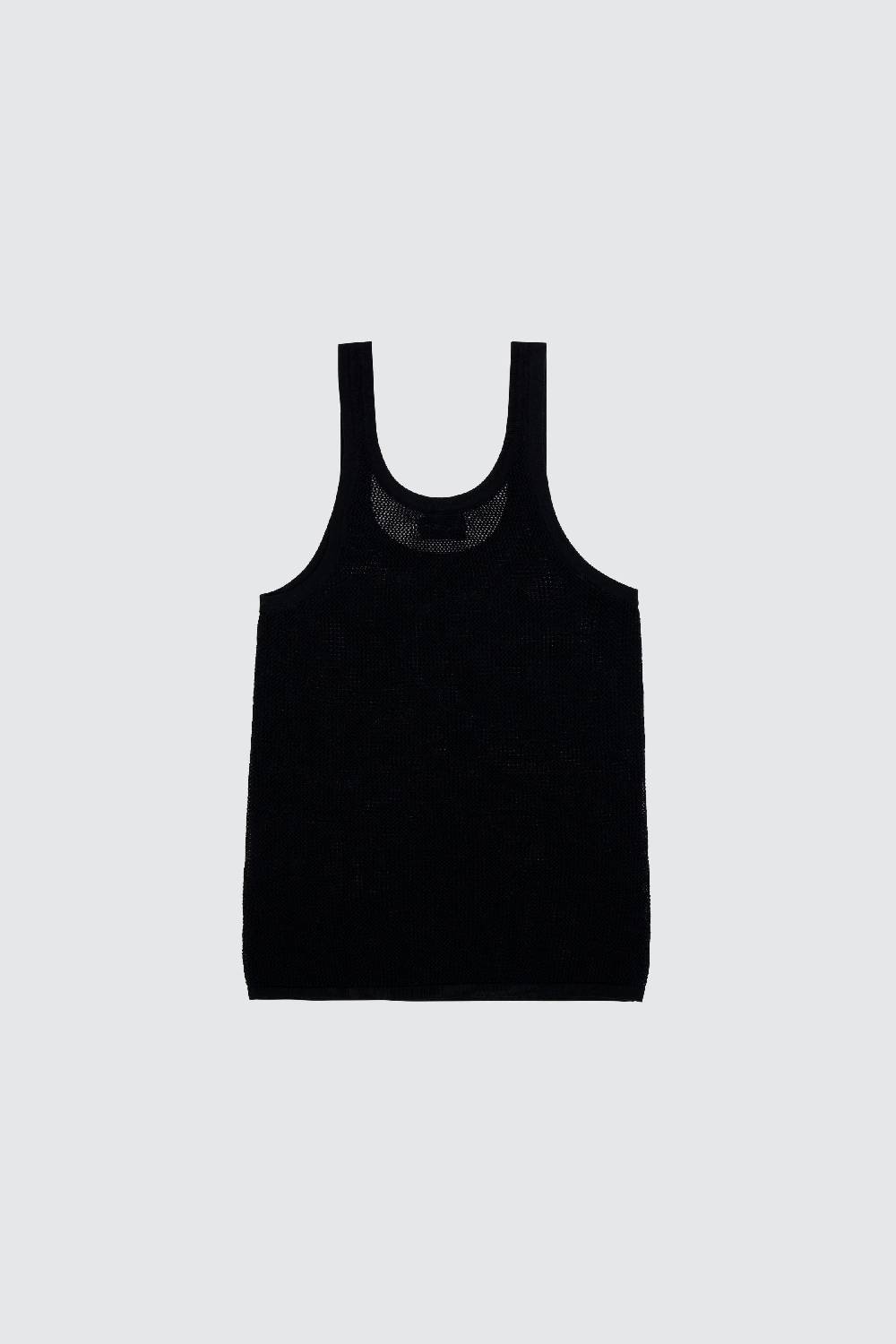 Laneus Laneus canotta black in mesh slim fit Fino Al -60%