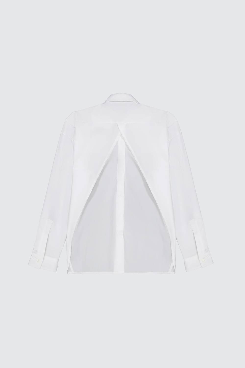 Laneus Laneus camicia oversize white classic con bottoni logati Convenienza
