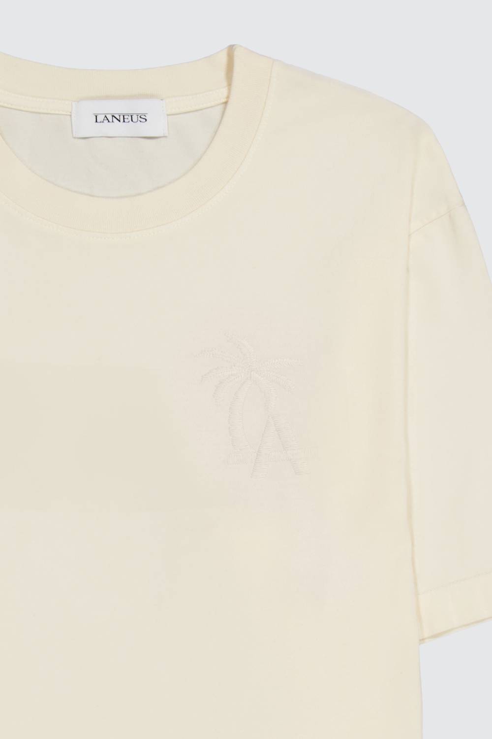 Laneus Laneus milk t-shirt palm printed logo Economico
