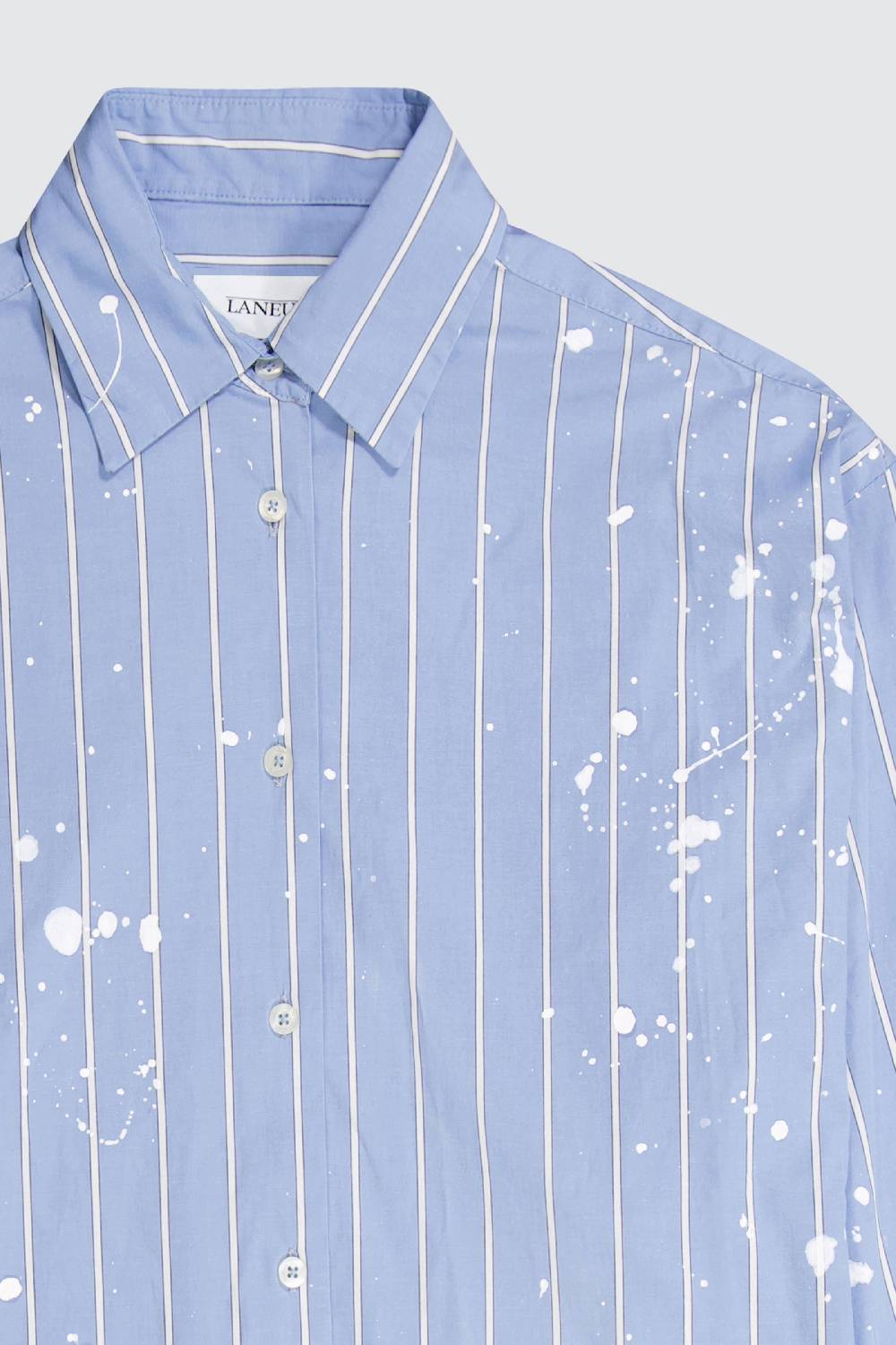 Laneus Laneus camicia oversize effetto vernice allover Saldi