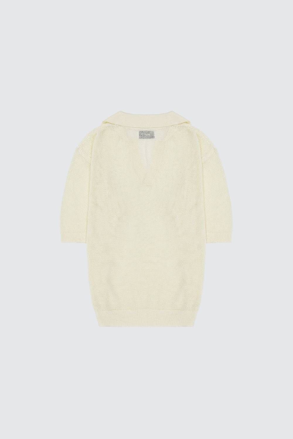 Laneus Laneus polo in mesh con scollo a V Vendita