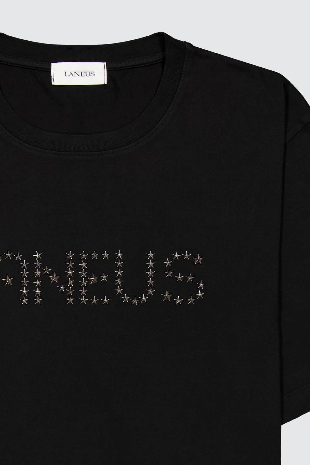 Laneus Laneus t-shirt con lettering studded Soddisfazione Garantita