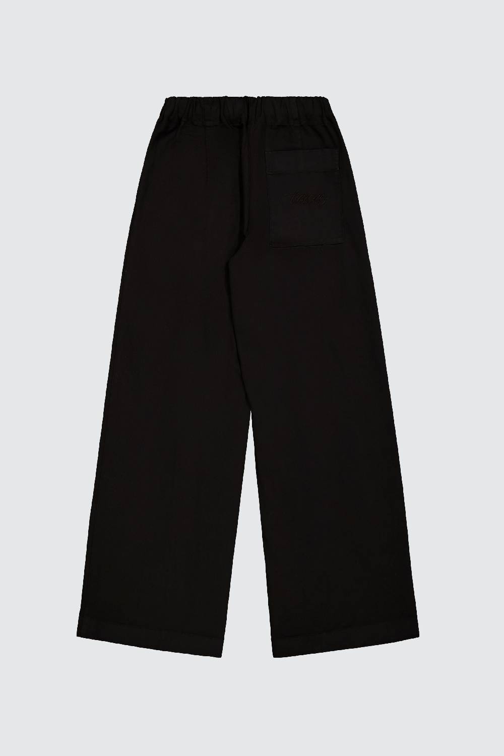 Laneus Laneus pantaloni black loose fit a vita alta Prezzo Ridotto
