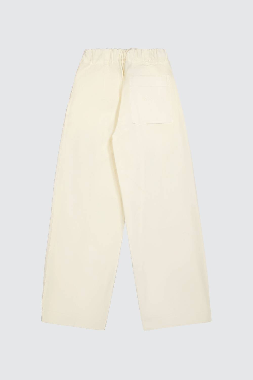 Laneus Laneus pantaloni cream loose fit a vita alta Presa