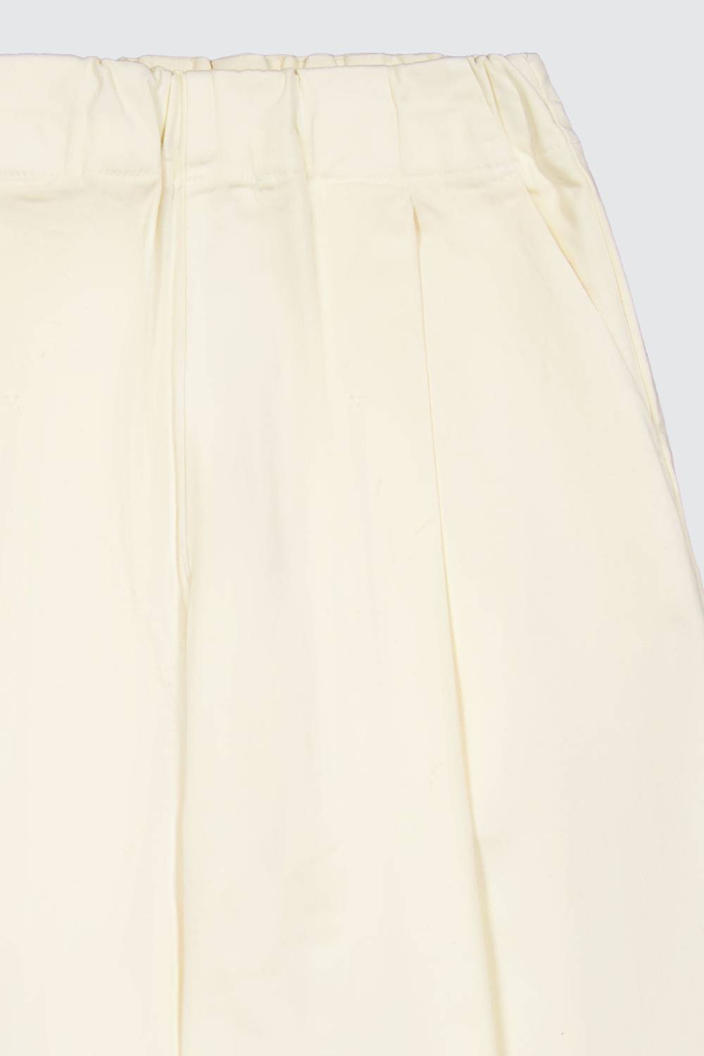 Laneus Laneus pantaloni cream loose fit a vita alta Presa
