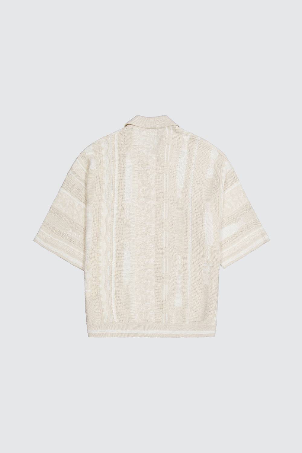 Laneus Laneus polo milk multicolor in jacquard Sconto