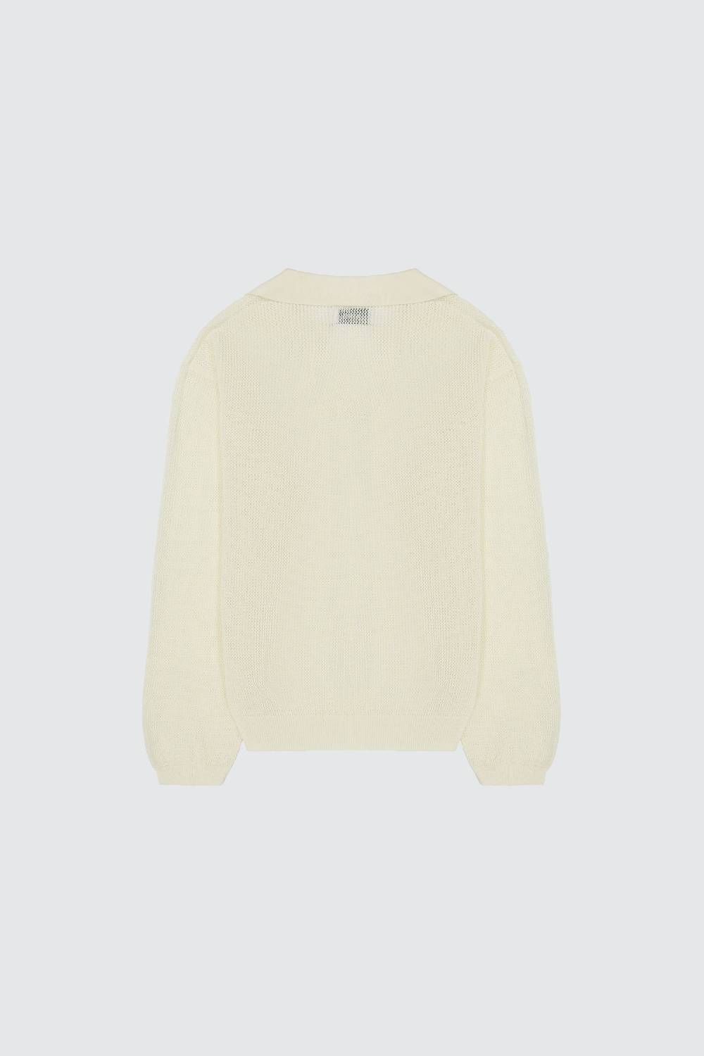 Laneus Laneus polo in mesh con scollo a V In Vendita