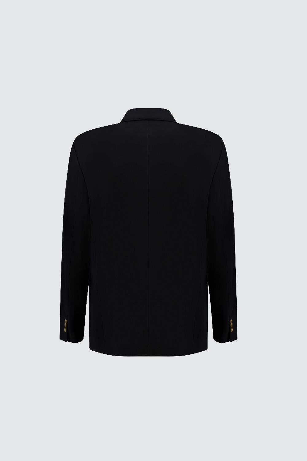 Laneus Laneus giacca black doppio petto Saldi Di Fabbrica