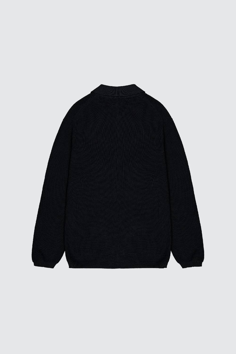 Laneus Laneus polo black in maglia a maniche lunghe Offerta temporanea