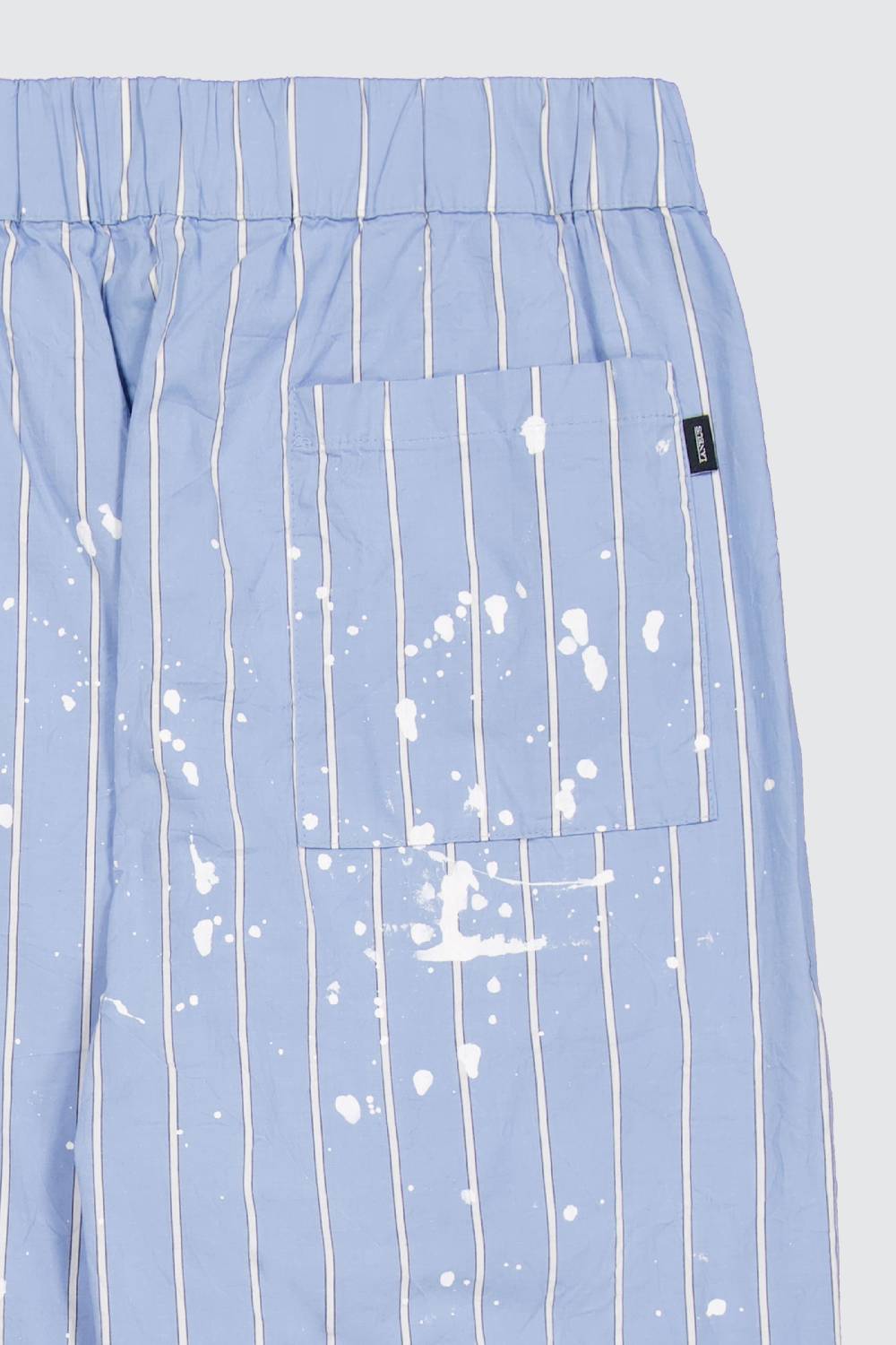 Laneus Laneus pantaloni light blue print effect 2025