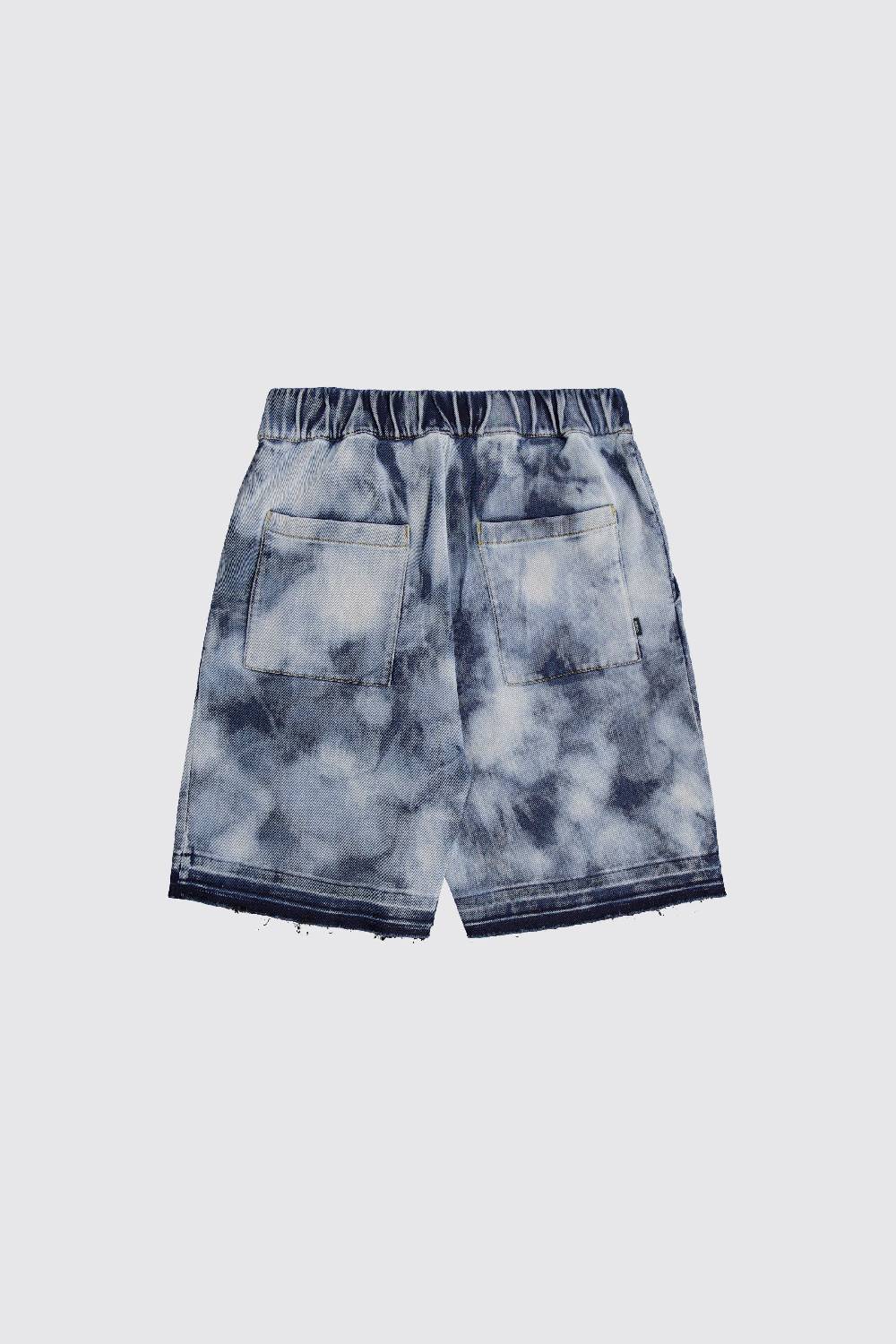 Laneus Laneus bleached denim short In Linea