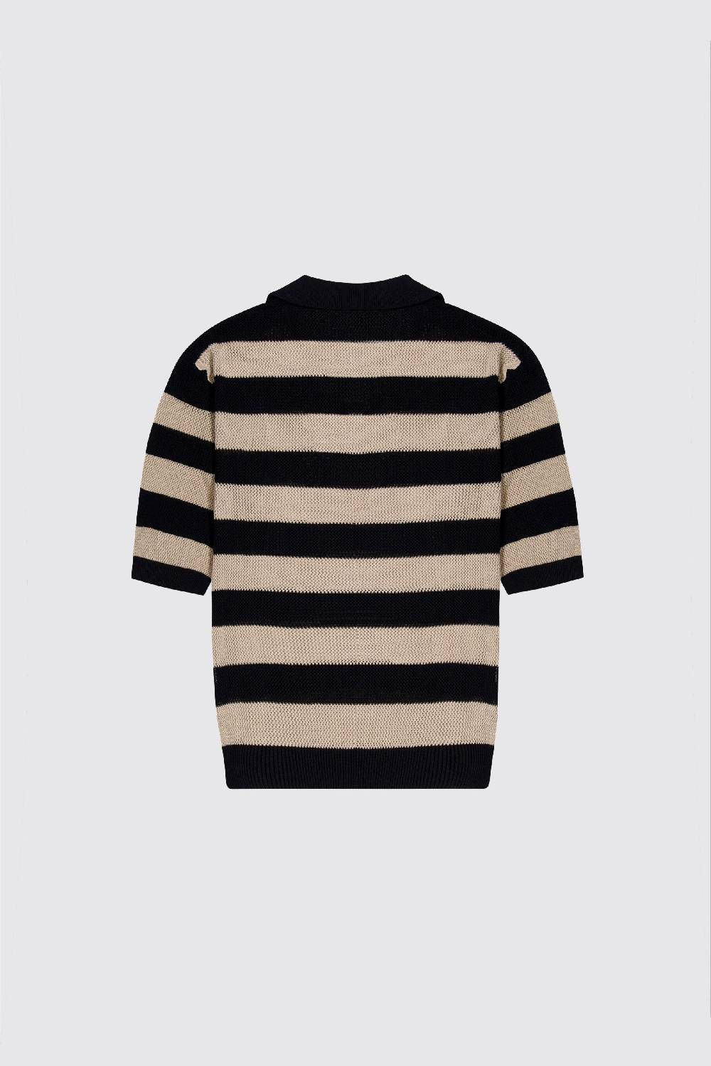 Laneus Laneus polo in mesh a righe Spedizione Gratuita