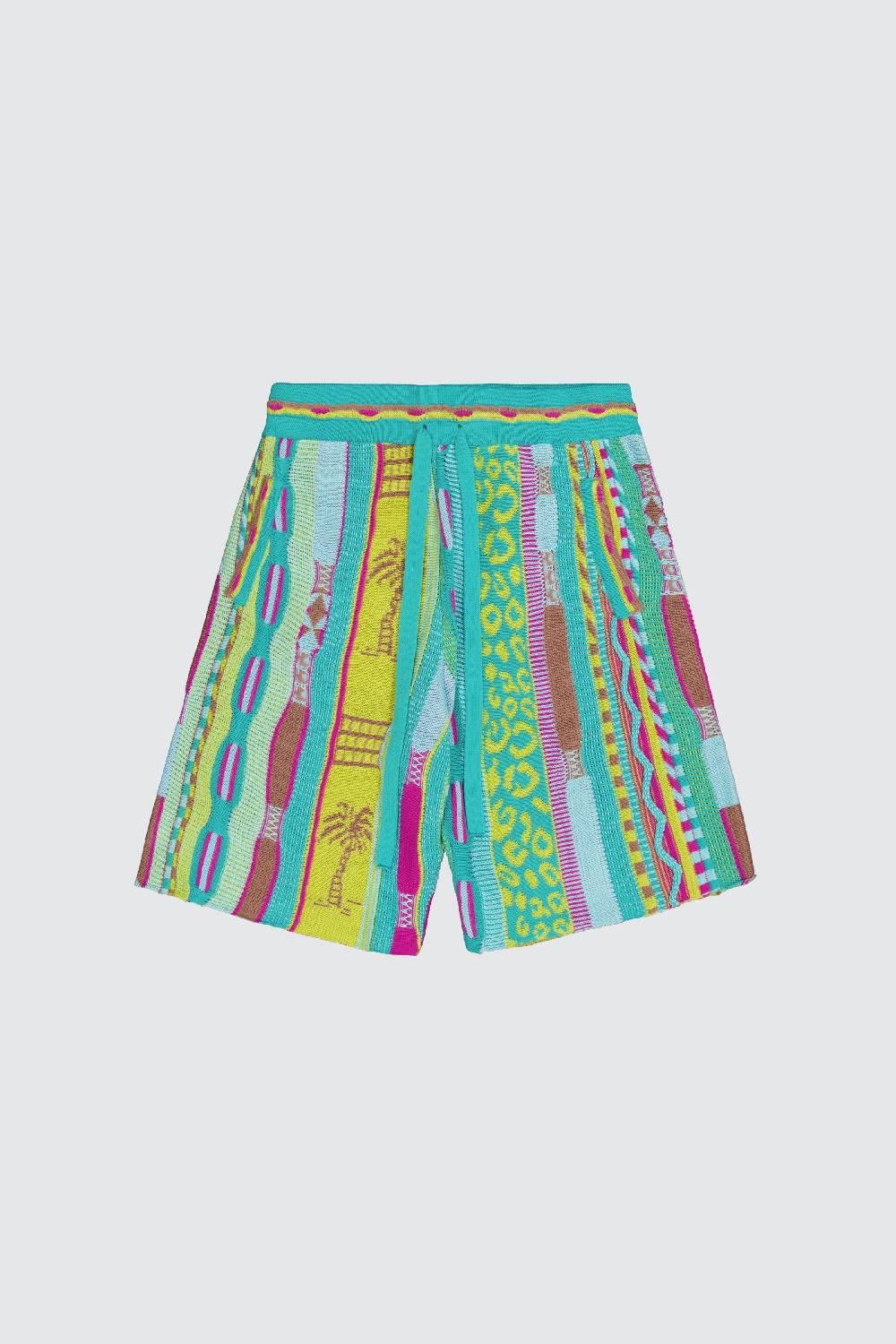 Laneus Laneus bermuda turquoise in jacquard multicolor
