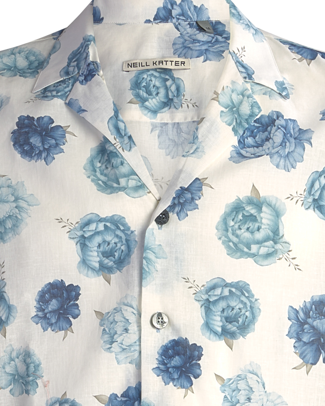 Neill Katter Camicia Blue Roses Saldi Di Fabbrica