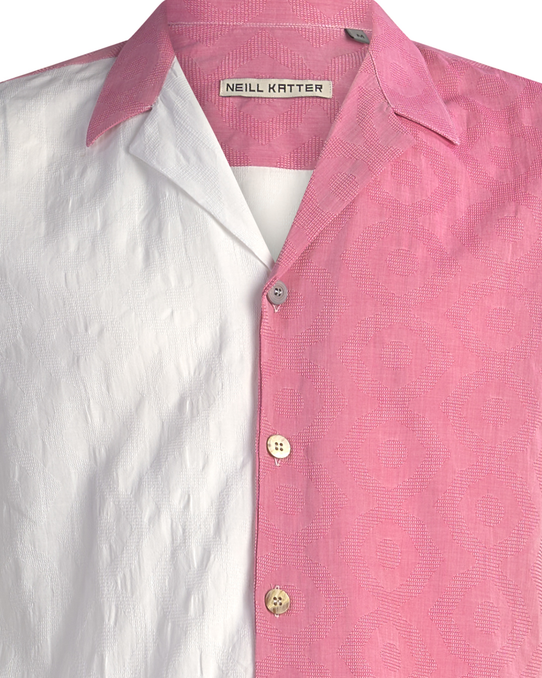 Neill Katter Camicia Design Astratto Nuova
