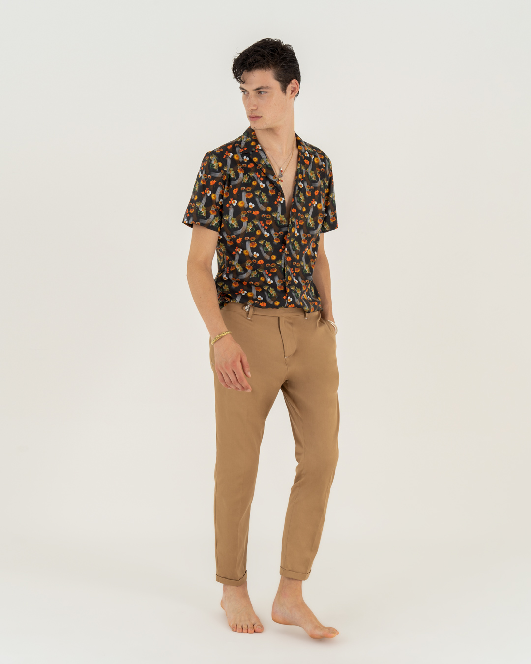 Neill Katter Camicia Fiori d’Estate Nuovo
