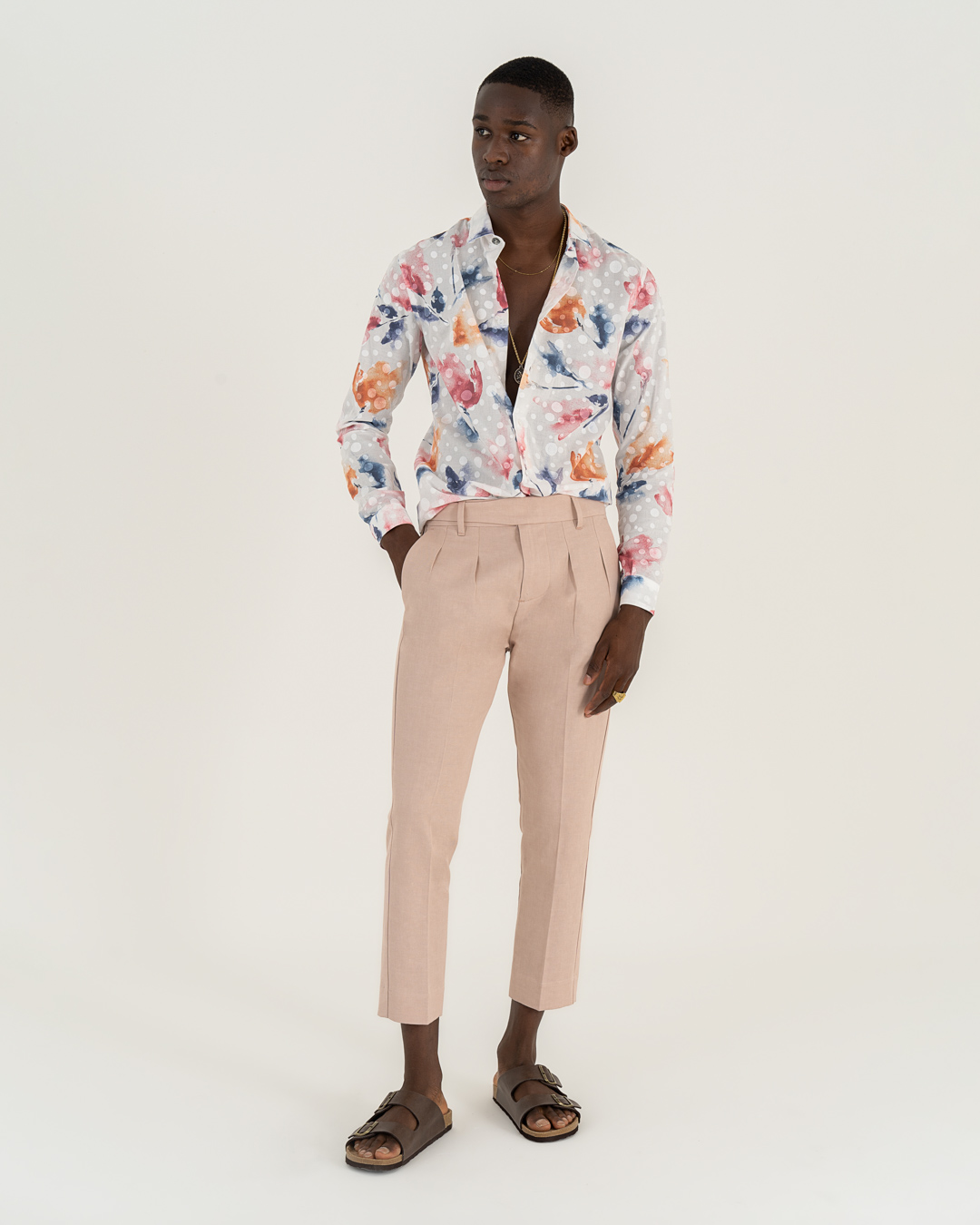 Neill Katter Camicia Paintstrokes Eleganza Presa