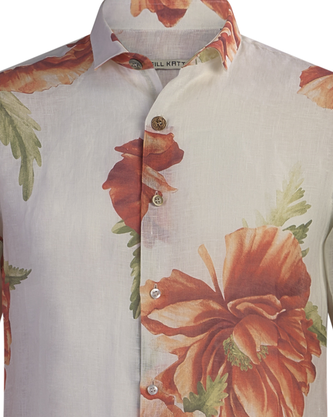 Neill Katter Camicia Rosa Arancio Bruciato Online