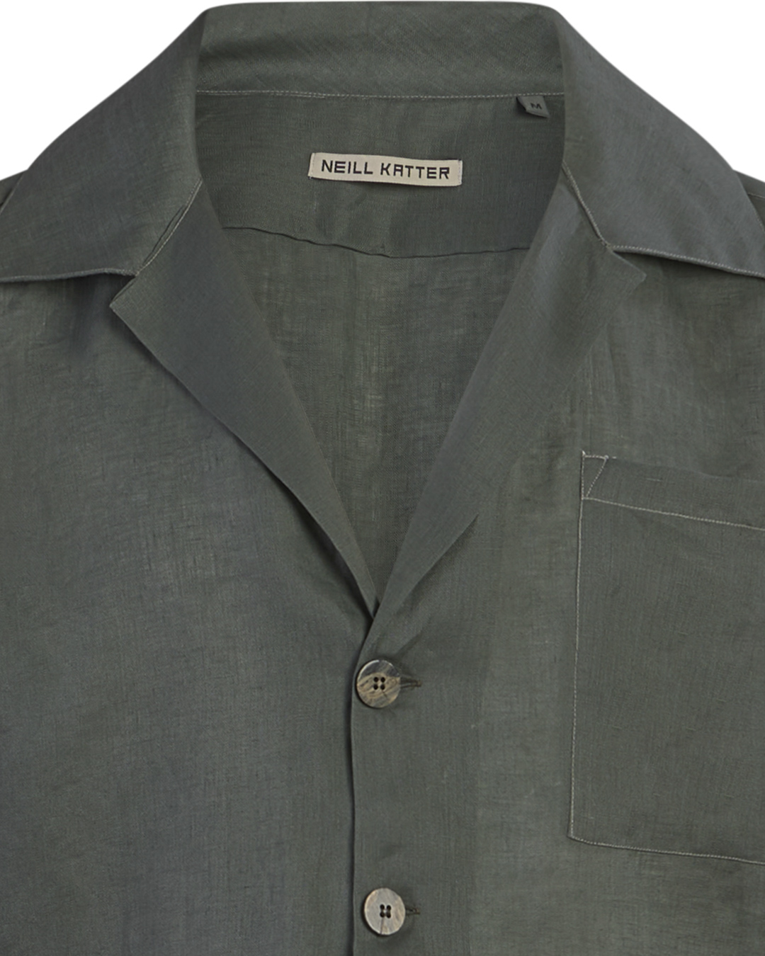 Neill Katter Giacca Camicia Eleganza di Lino Promozione Limitata