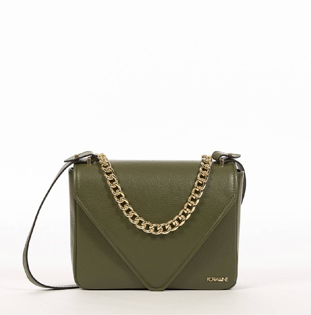 Koralline BORSA IN PELLE CON CATENA In Vendita