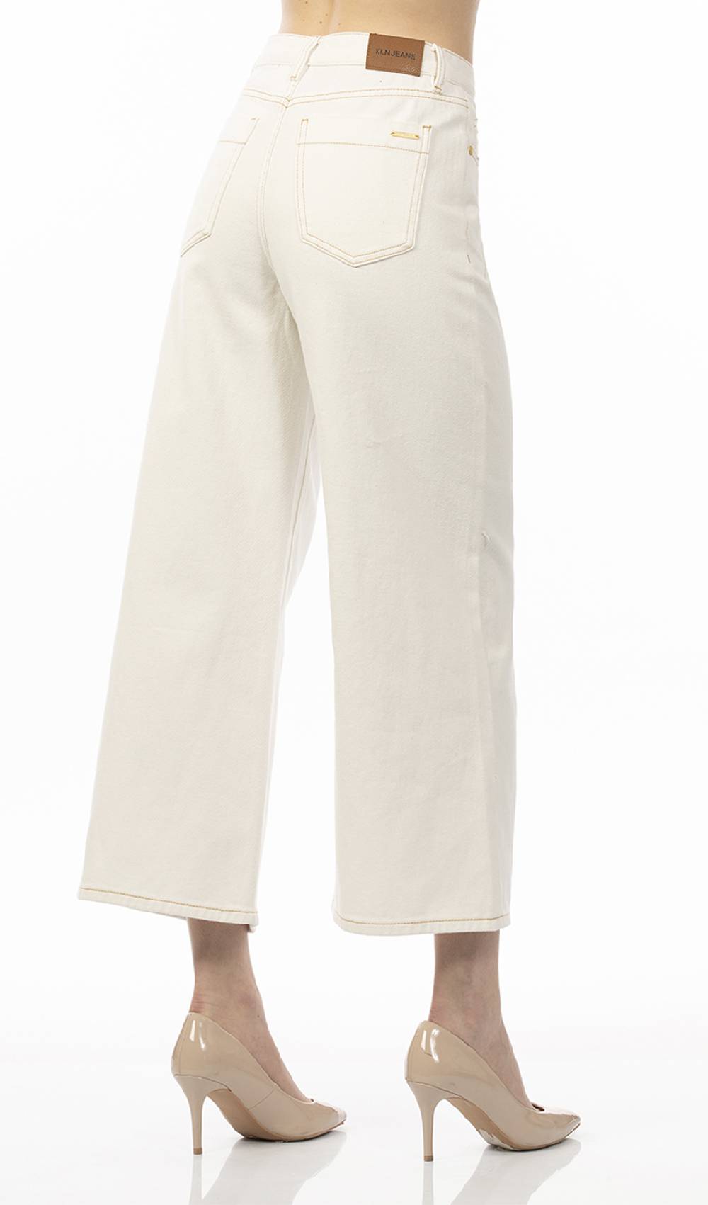 Koralline JEANS CON IMPUNTURE A CONTRASTO Spedizione Gratuita