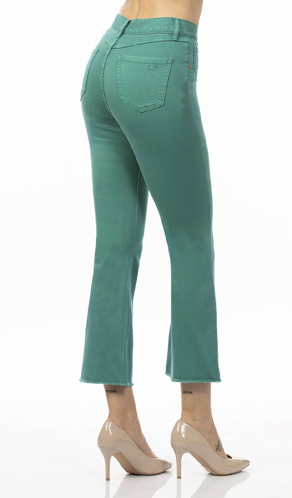 Koralline PANTALONE TINTO CAPO ZAMPETTA CROP Promozione Limitata